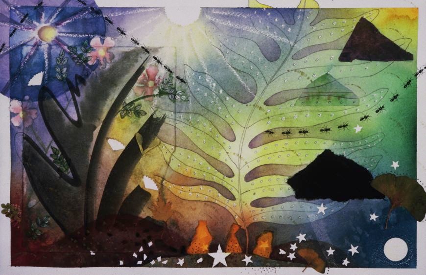 Surging, 22" x 15", 1998